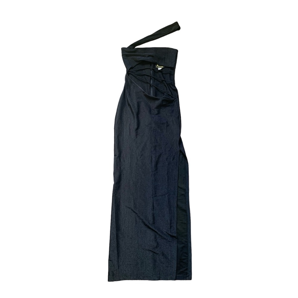 Atria Black Sparkling Cutout Gown XS